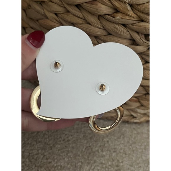 NWT sterling silver heart earrings - Picture 7 of 7